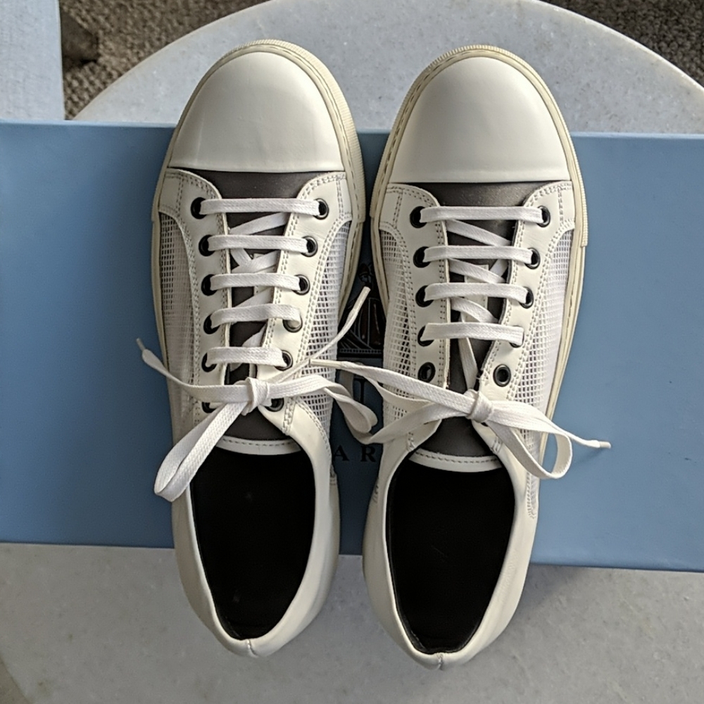 BNIB Lanvin White Tennis Trainer W8.5/MUK5/US6.5